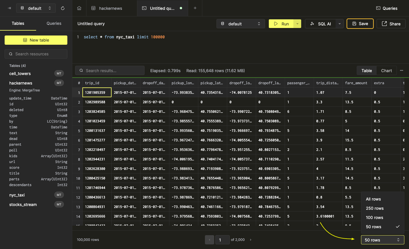 Pagination navigation